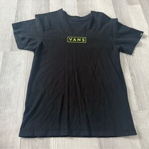 Vans Black Tee with Yellow Logo